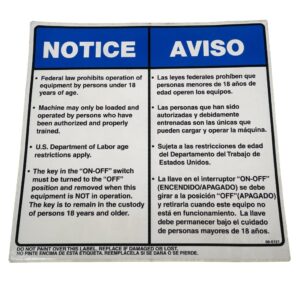 Marathon, 060121, Decal Notice Federal Regulations