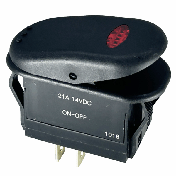 New Way Switch,Rocker,Dpst,Red Led