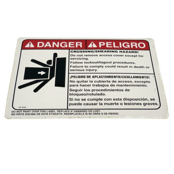 Marathon, 060038, Decal, Warning