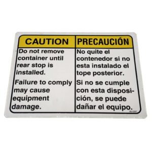 Marathon, 060067, Decal "Caution Do Not Remove Container"