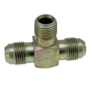 Perkins, D63416, Hydraulic fitting, Tee, MJIC-MNPT-MJIC