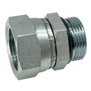 Perkins, D63606, Hydraulic Adapter, #16 MORB - #16 FJIC