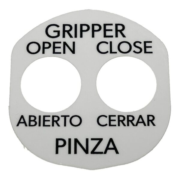 New Way, 129743, Decal, "Gripper Open / Close"